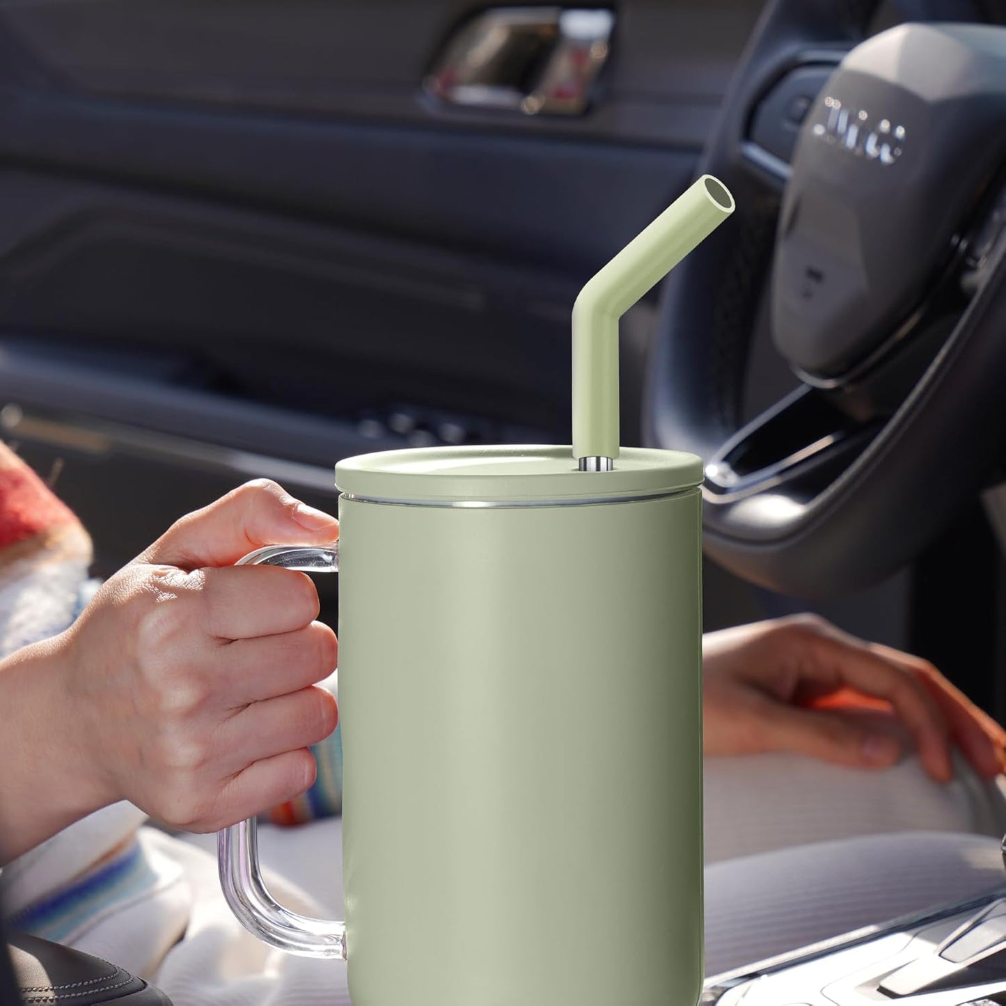 6-Pack Stainless Steel Straws Set, Multi-Size Reusable Drinking Straws with Random Color Silicone Tips & Cleaning Brush